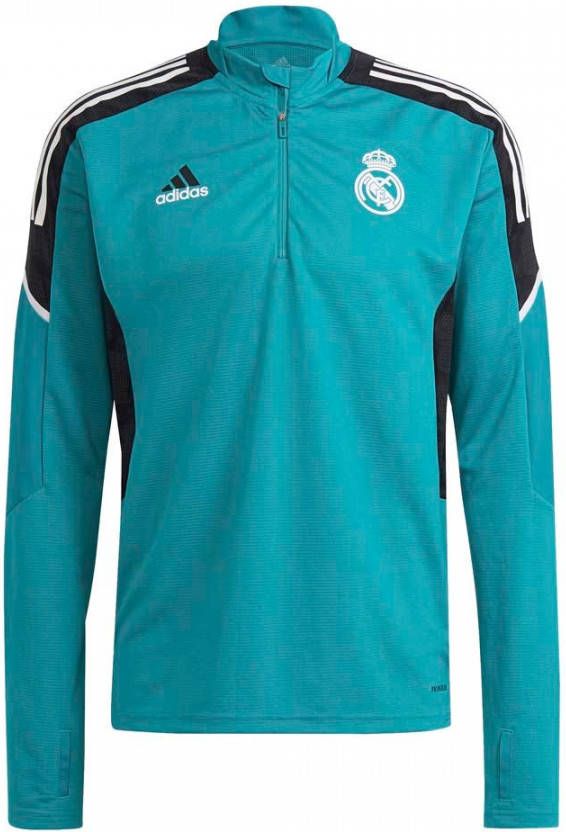 adidas Real Madrid Trainingstrui Europees Pre Match 2021 2022 Turquoise