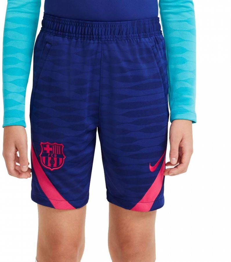 Nike Kids Nike FC Barcelona Strike Trainingsbroekje 2021 Kids Blauw Rood