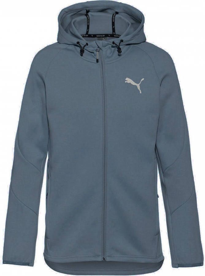 PUMA Evostripe Full Zip Hoodie Blauw Wit