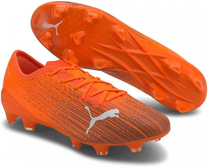 Puma ULTRA 2.1 Gras/Kunstgras Voetbalschoenen(MG)Oranje Zwart