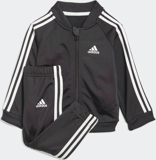 adidas 3 Stripes Tricot Trainingspak Baby/Peuters Zwart Wit