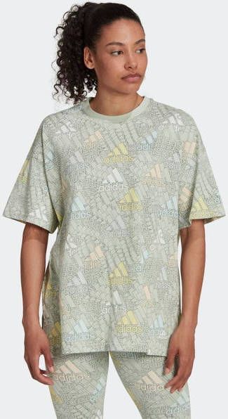 Adidas Essentials Multi colored Logo Boyfriend Dames T Shirts