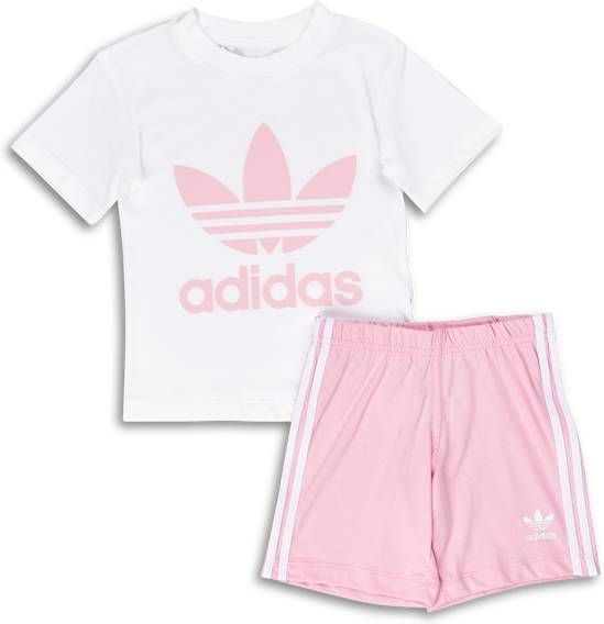 Adidas Babyset met T shirt en korte broek 2 delig