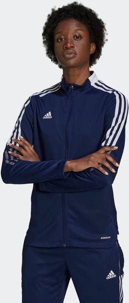 Adidas Performance Tiro 21 voetbalvest donkerblauw