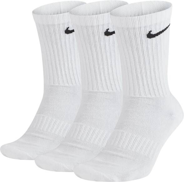 Nike Dri fit Fashion Crew Freizeitsocken 3er Pack Unisex White 63% Baumwolle, 33% Polyamid, 2% Polyester, 2% Elasthan