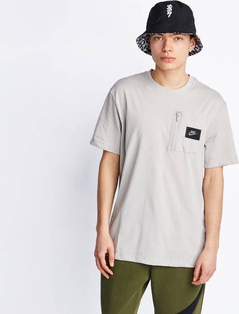 Nike Sportswear Spu Shortsleeve Tee Heren T Shirts Grey 59% Katoen, 41% Polyester