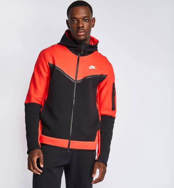 Nike Tech Fleece Vest Rood Zwart Wit