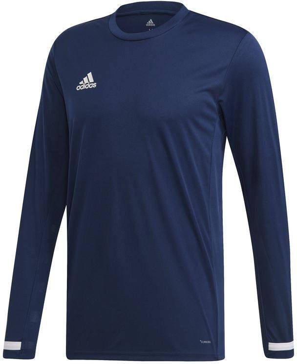 Adidas T19 Long Sleeve Tee Heren Marine