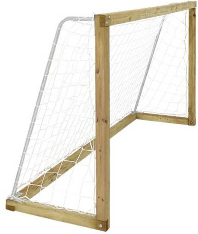 Plus Danmark Voetbaldoel vuren geimpregneerd | Small 240 x 128 cm inclusief net