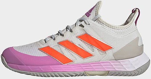 Adidas Adizero Ubersonic 4 Tennis Schoenen Crystal White/Impact Orange/Semi Pulse Lilac Dames