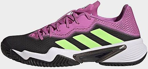 Adidas Barricade Tennisschoenen Carbon/Signal Green/Pulse Lilac Dames