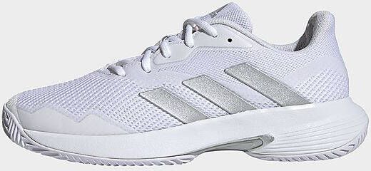 Adidas Courtjam Control Tennisschoenen Cloud White/Silver Metallic/Cloud White Dames