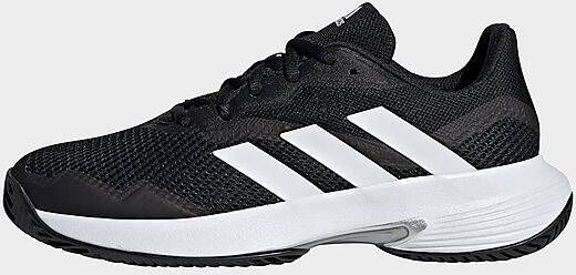 Adidas Courtjam Control Tennisschoenen Core Black/Cloud White/Silver Metallic Dames