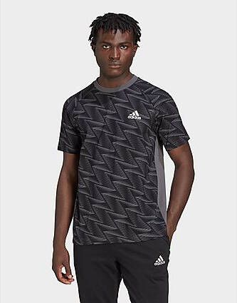 Adidas Designed for Gameday Travel T shirt Grey Five/Black Dames