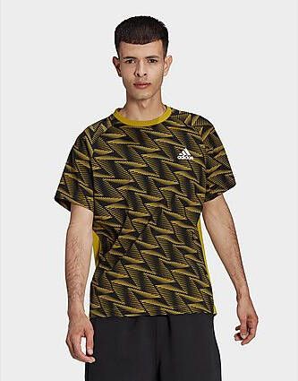 Adidas Designed for Gameday Travel T shirt Pulse Olive/Black Dames