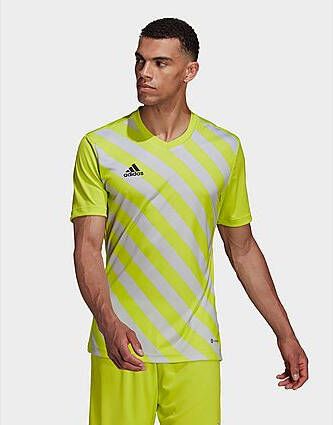 Adidas Entrada 22 Graphic Voetbalshirt Team Semi Sol Yellow/Team Light Grey Heren