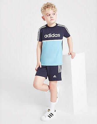 Adidas Linear T Shirt/Shorts Set Children Navy Kind