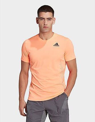 Adidas New York FreeLift Tennis T shirt Beam Orange Heren
