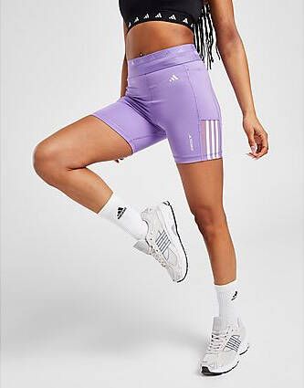Adidas Techfit Hyperglam 5 Inch Korte Legging Purple Dames
