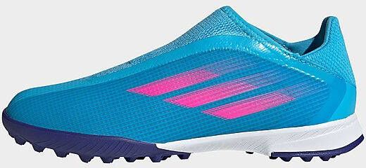 Adidas X Speedflow.3 Veterloze Turf Voetbalschoenen Sky Rush/Team Shock Pink/Cloud White