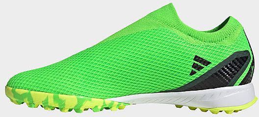Adidas X Speedportal.3 Veterloze Turf Voetbalschoenen Solar Green/Core Black/Solar Yellow Dames