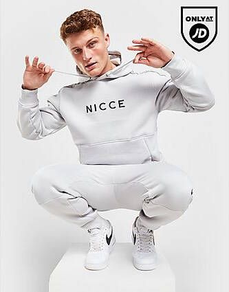 Nicce Capul Tape Hoodie Grey Heren
