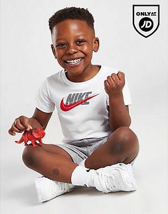 Nike Double Swoosh T Shirt/Shorts Set Infant White Kind