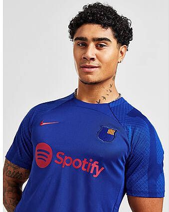 Nike FC Barcelona Strike Dri FIT knit voetbaltop voor heren Deep Royal Blue/Noble Red Heren