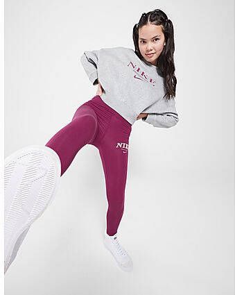 Nike Girls' Trend High Waist Leggings Junior Purple