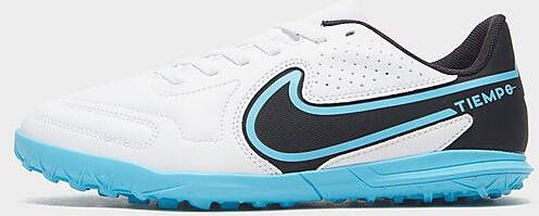 Nike Jr. Tiempo Legend 9 Club TF Voetbalschoenen voor kleuters/kids(turf) White Kind