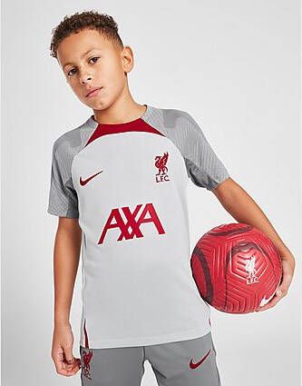 Nike Kids Nike Liverpool FC Strike Nike Dri FIT knit voetbaltop voor kids Wolf Grey/Smoke Grey/Tough Red