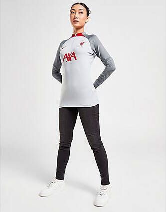 Nike Liverpool FC Strike Dri FIT voetbaltrainingstop voor dames Wolf Grey/Smoke Grey/Tough Red Dames