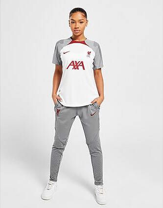 Nike Liverpool FC Strike knit voetbalbroek met Dri FIT voor dames Smoke Grey/Tough Red Dames