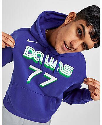 Nike NBA Dallas Mavericks Doncic #77 Hoodie Blue Heren
