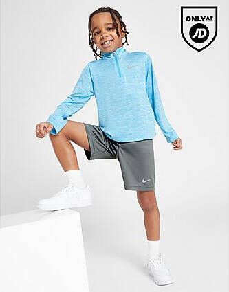 Nike Pacer 1/4 Zip Top/Shorts Set Children Blue Kind