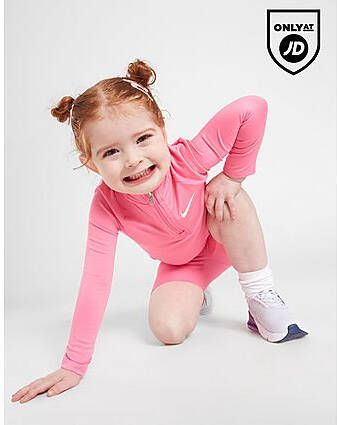 Nike Pacer 1/4 Zip Top/Shorts Set Infant Pink