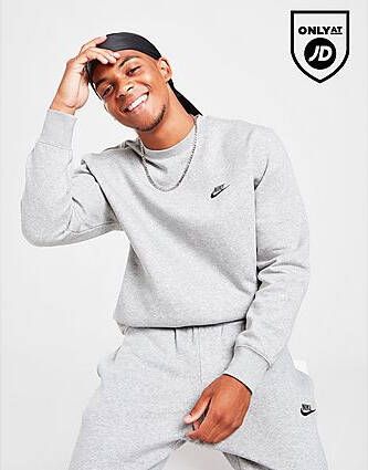 Nike Sportswear Club Sweatshirt van fleece voor heren Dark Grey Heather/Iron Grey Heren