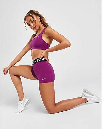 Nike Training Pro 3" Dri FIT Shorts Purple Dames