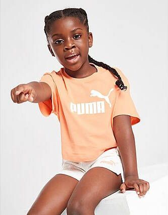Puma Girls' Core T Shirt & Shorts Set Children Pink Kind