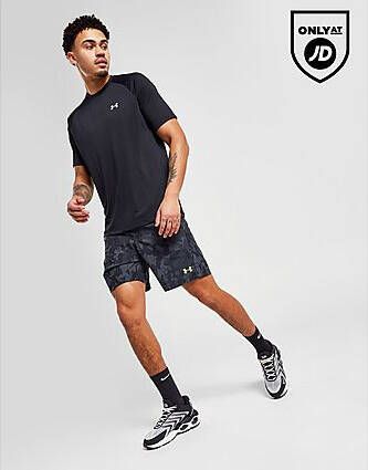 Under Armour Woven Camo Shorts Black Heren