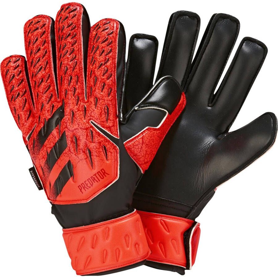 adidas Keepershandschoenen Predator Match Fingersave Meteorite Rood/Zwart Kinderen