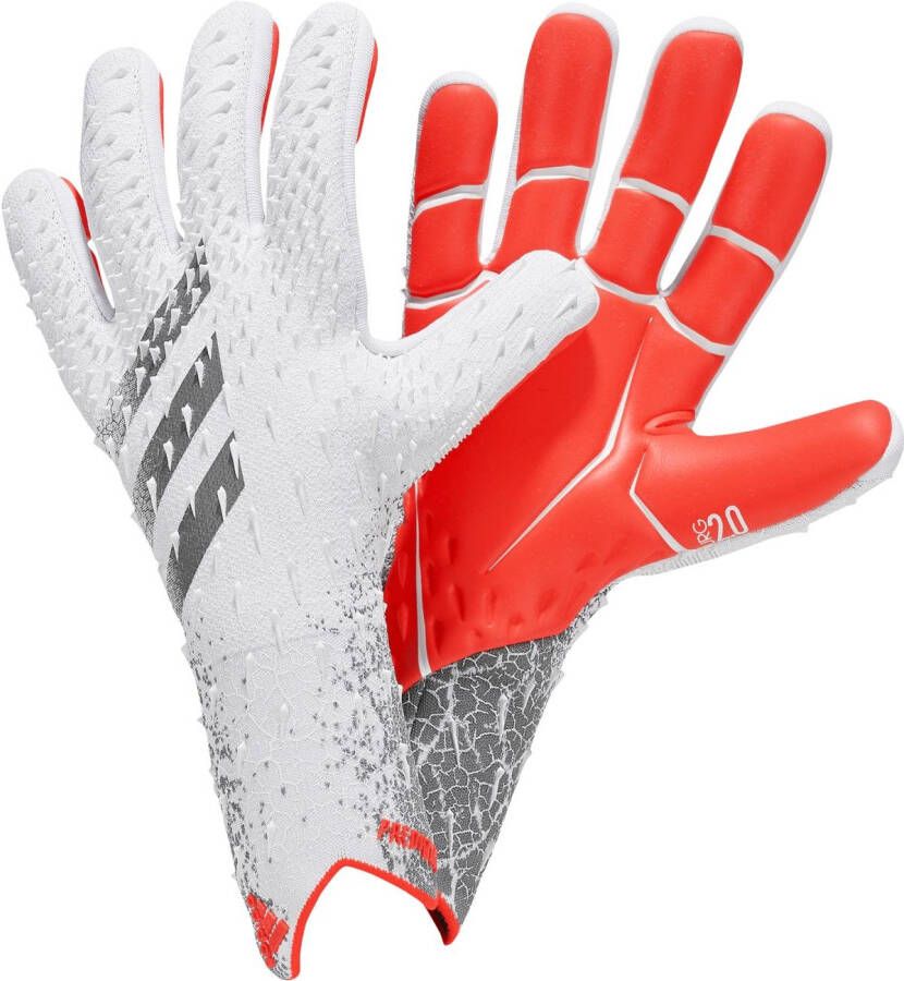 adidas Keepershandschoenen Predator Pro White Spark Wit/Zilver/Rood