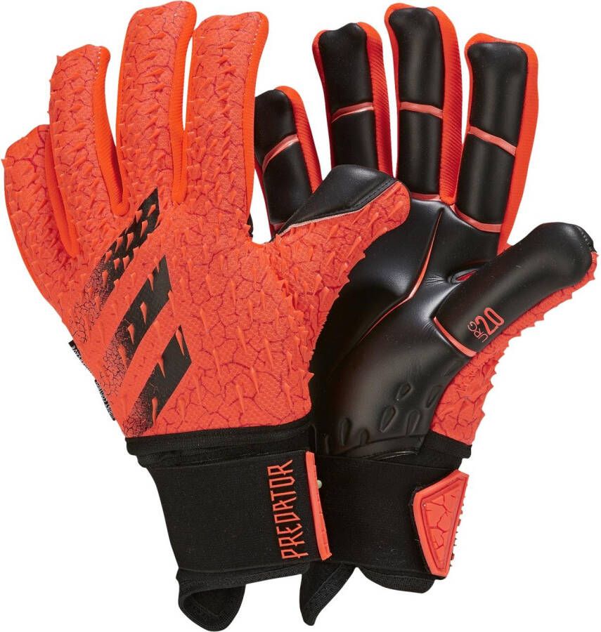 adidas Keepershandschoenen Predator 20 Pro Ultieme Fingersave Meteorite Rood/Zwart