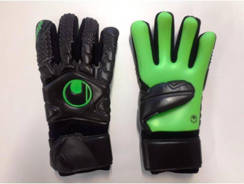 Uhlsport ABSOLUTGRIP HN Keepershandschoenen Kids Zwart Groen