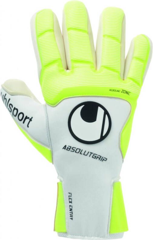 Uhlsport Keepershandschoenen Pure Alliance Absolutgrip Finger Surround Wit/Fluo Yellow/Zwart