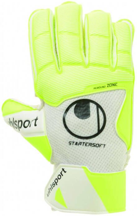 Uhlsport Keepershandschoenen Pure Alliance Starter Soft Wit/Fluo Yellow/Zwart Kinderen