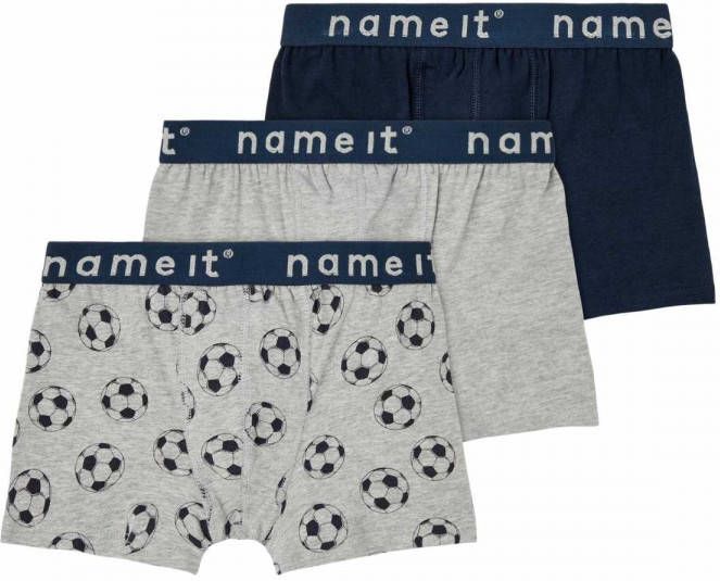 name it ! Jongens 3 Pack Boxer -- Diverse Kleuren katoen met elasthan/viscose