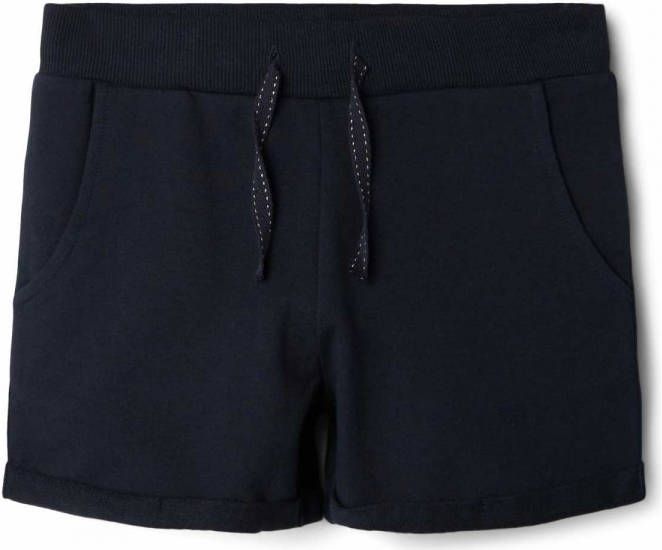 name it ! Meisjes Korte Broek -- Donkerblauw katoen met elasthan/viscose