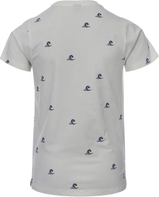 Common Heroes Offwhite t shirt all over print wave voor jongens in de kleur