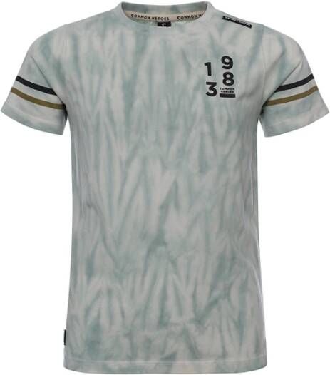 Common Heroes ! Jongens Shirt Korte Mouw -- All Over Print Katoen/elasthan
